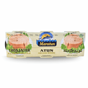 MARATUN triplette de thon à l'huile 195g.
