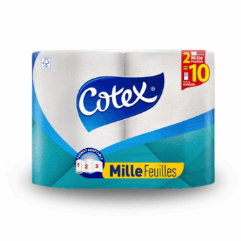 COTEX Essuie-tout Mille Feuilles x2