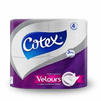 COTEX Papier Hygiénique VELOURS x4