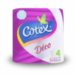 COTEX Papier Hygiénique DECO x4
