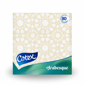 COTEX serviettes ARABESQUE x80
