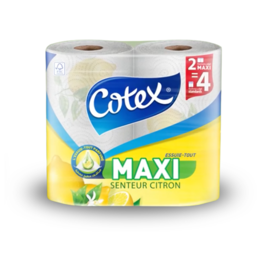 COTEX Essuie-tout MAXI 2 rouleaux