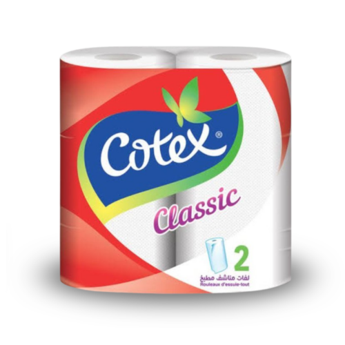 COTEX Essuie-tout CLASSIC 2 rouleaux