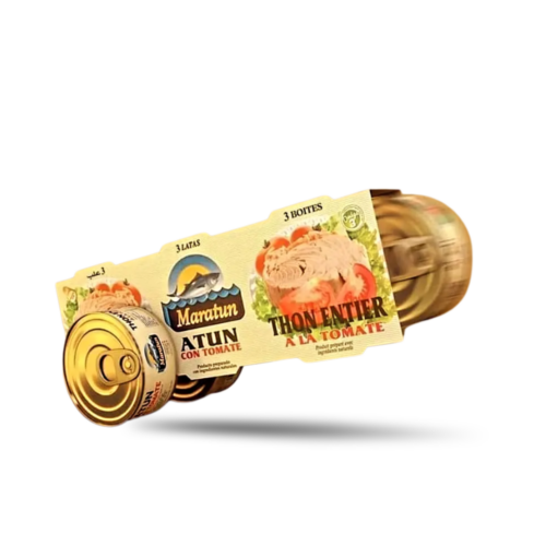 MARATUN triplette de thon à la tomate 195g.