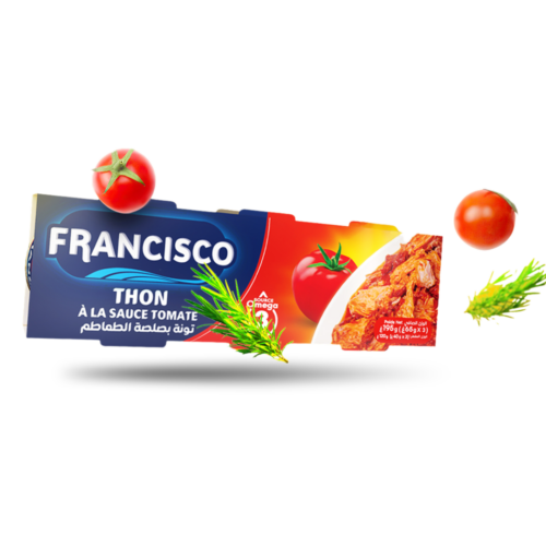 FRANCISCO triplette de thon à la tomate 195g.